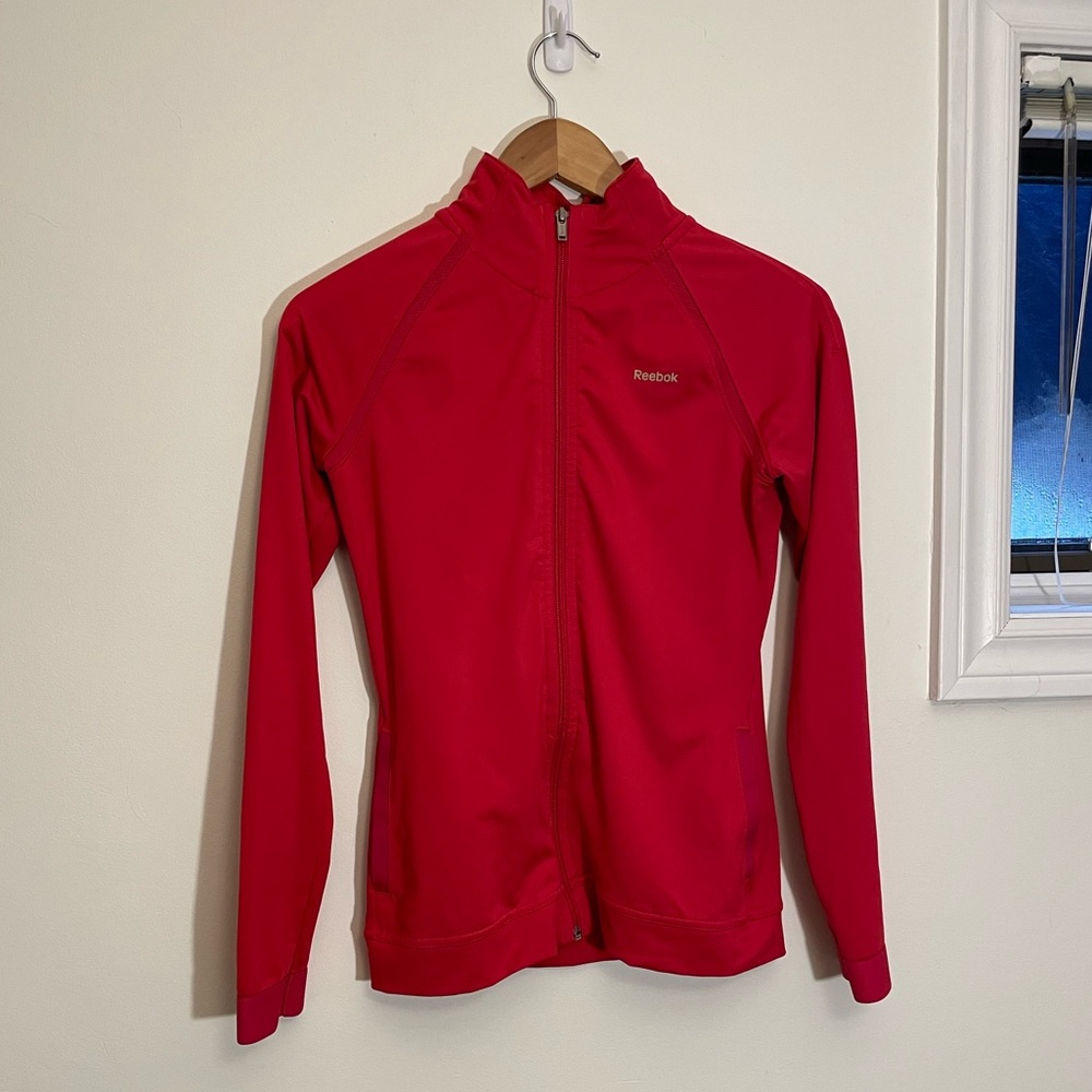 Reebok Zip-up Sweatshirt in magenta